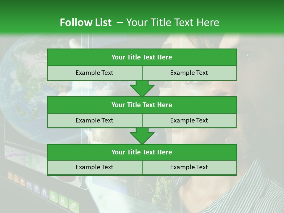 Futuristic Visual Screen PowerPoint Template