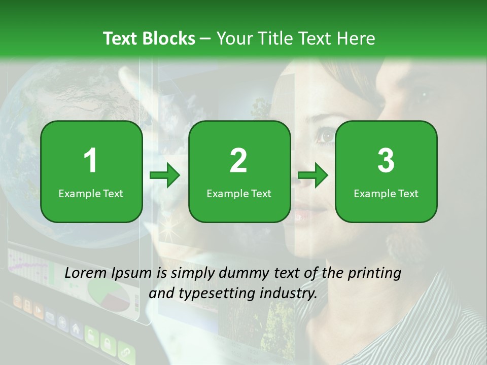 Futuristic Visual Screen PowerPoint Template
