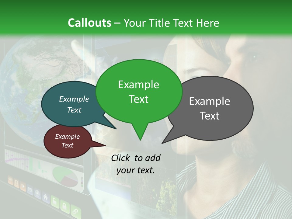 Futuristic Visual Screen PowerPoint Template