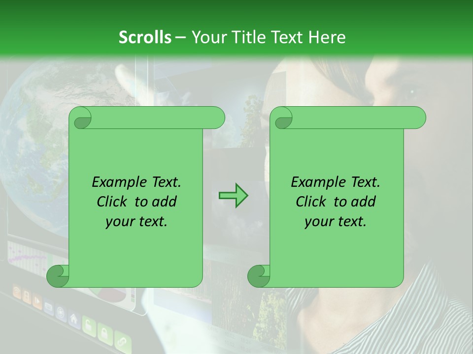Futuristic Visual Screen PowerPoint Template