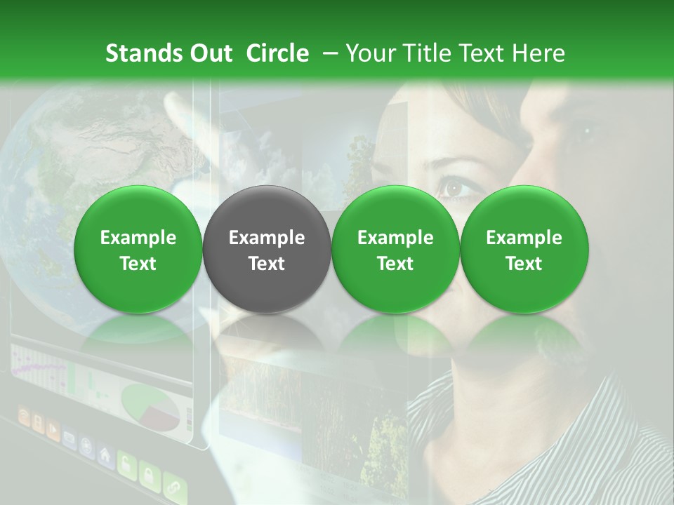 Futuristic Visual Screen PowerPoint Template