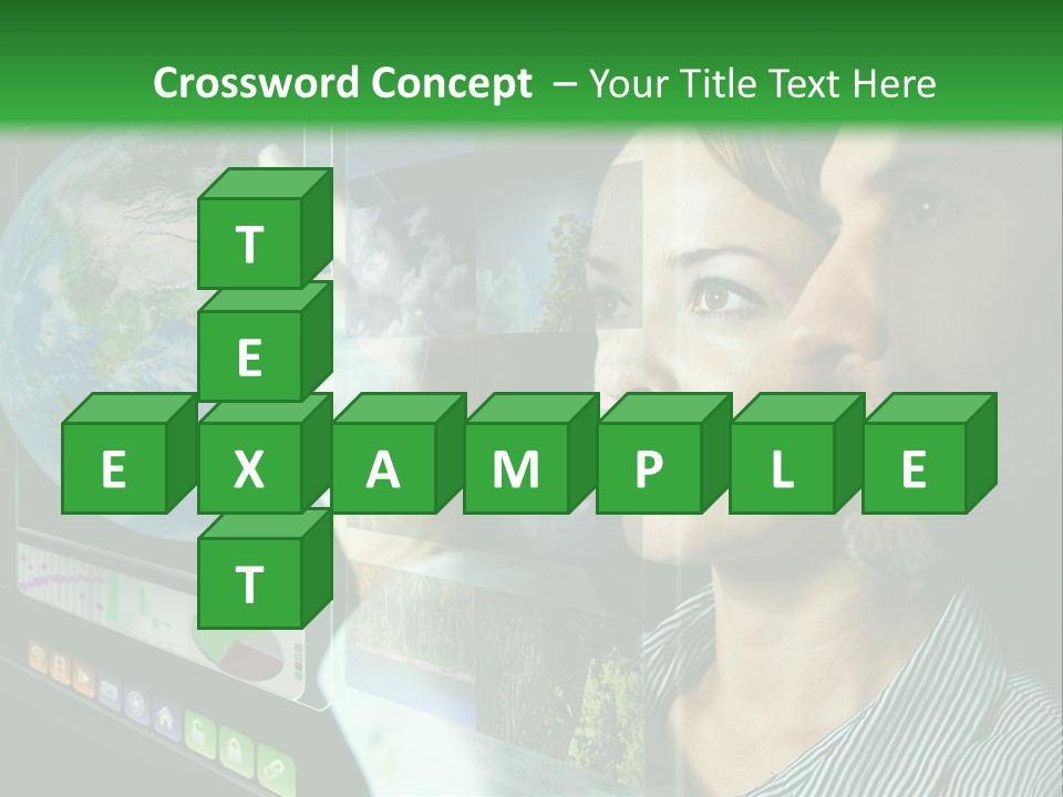 Futuristic Visual Screen PowerPoint Template