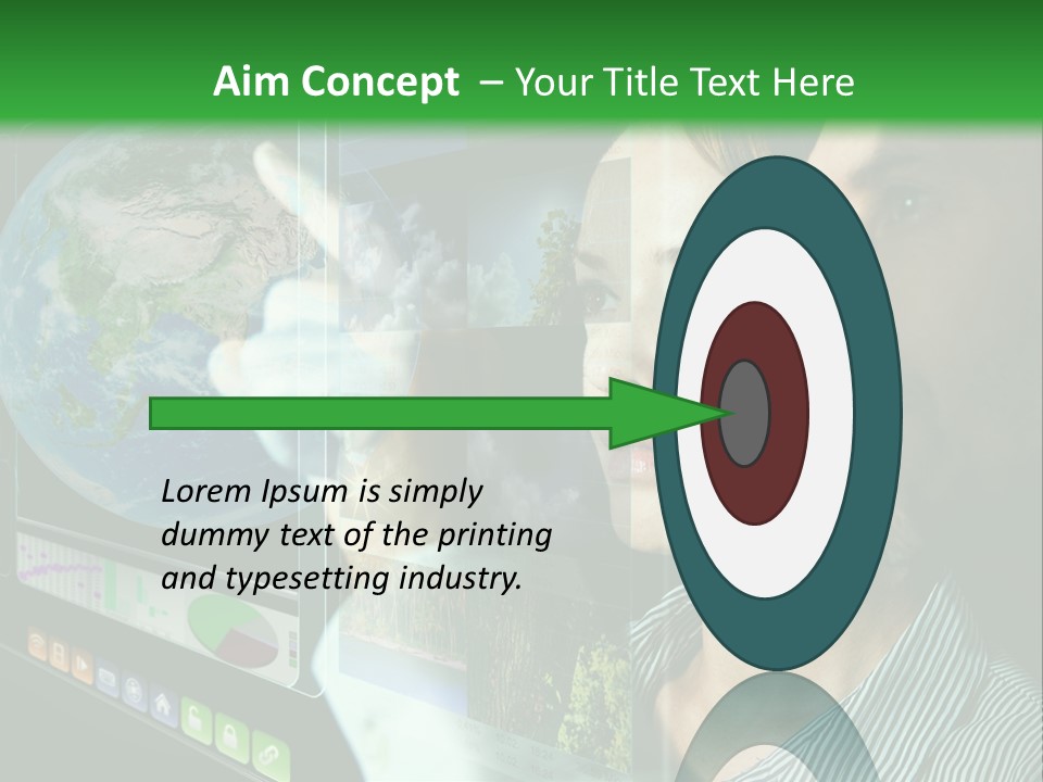 Futuristic Visual Screen PowerPoint Template