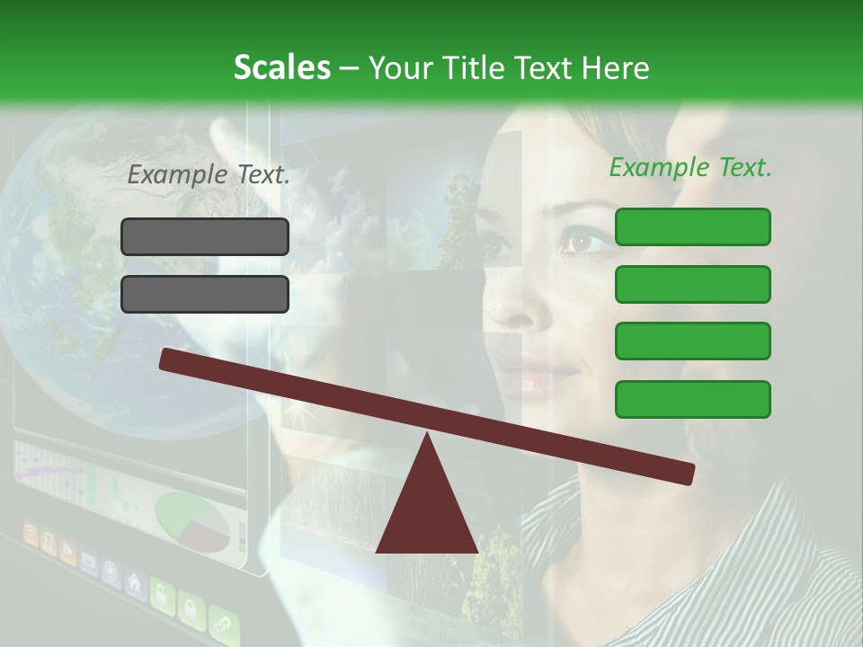 Futuristic Visual Screen PowerPoint Template