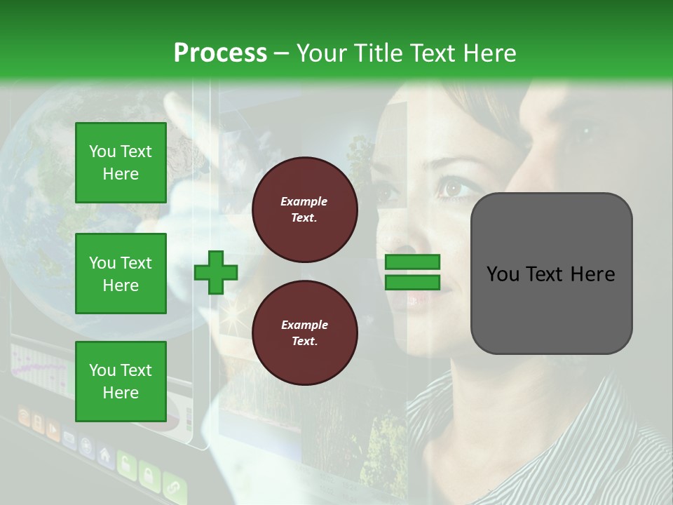 Futuristic Visual Screen PowerPoint Template
