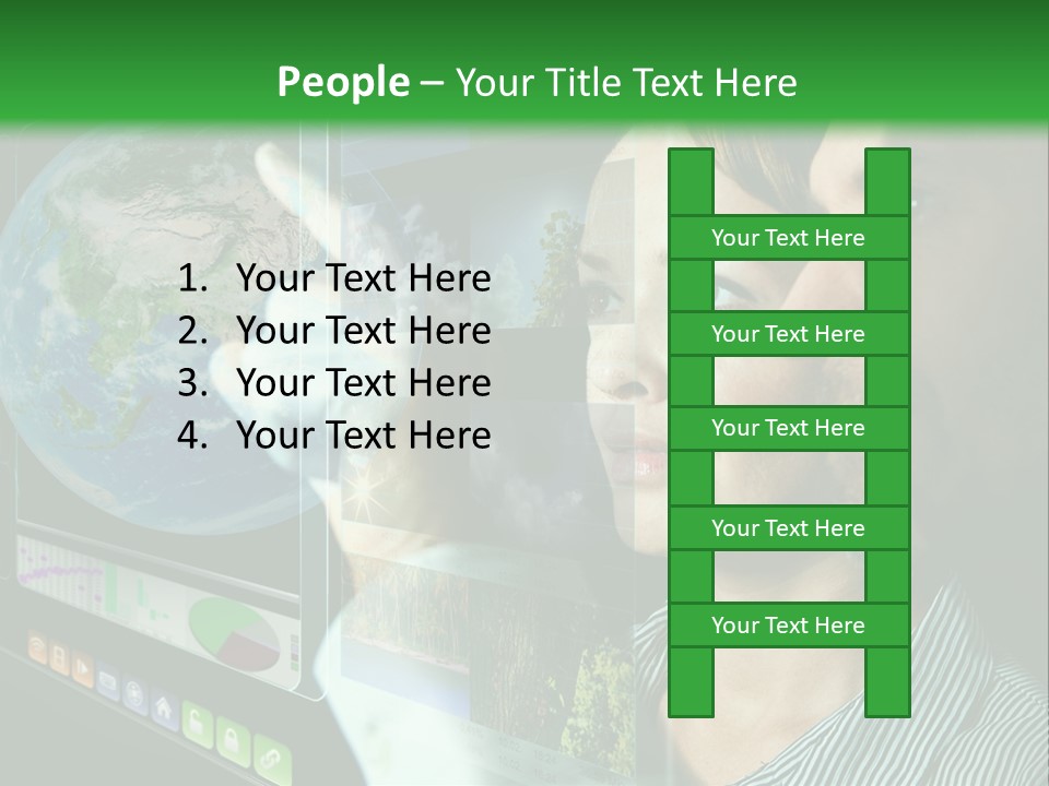 Futuristic Visual Screen PowerPoint Template