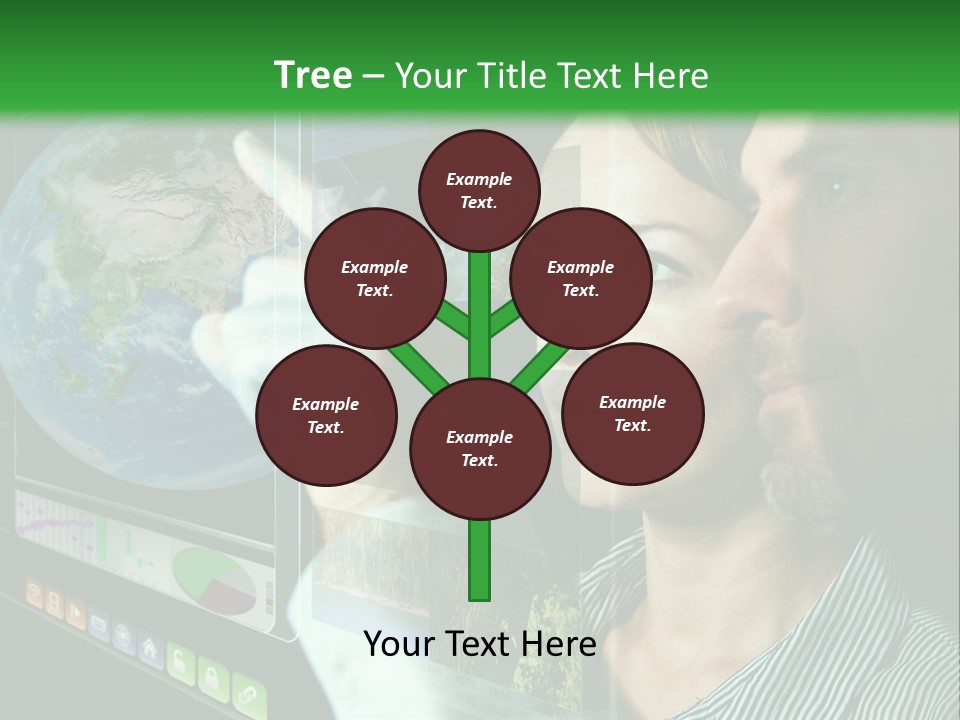 Futuristic Visual Screen PowerPoint Template
