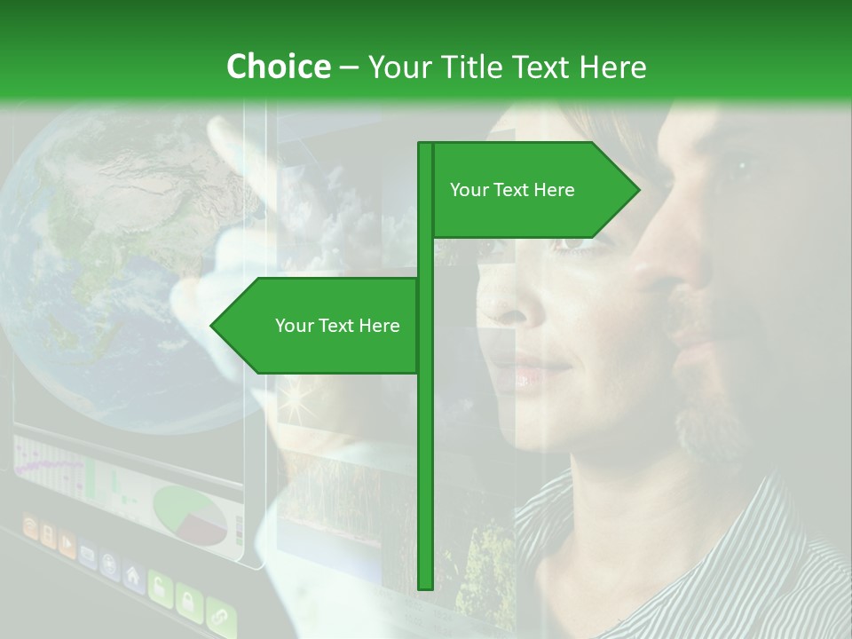 Futuristic Visual Screen PowerPoint Template