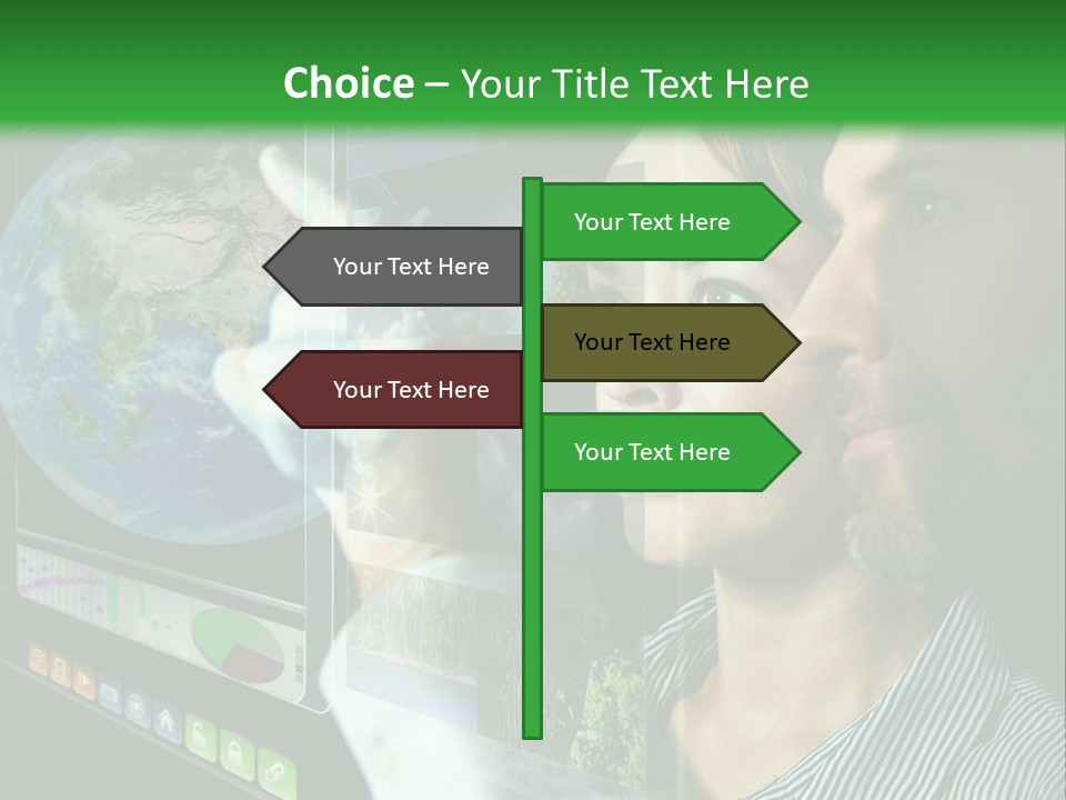 Futuristic Visual Screen PowerPoint Template