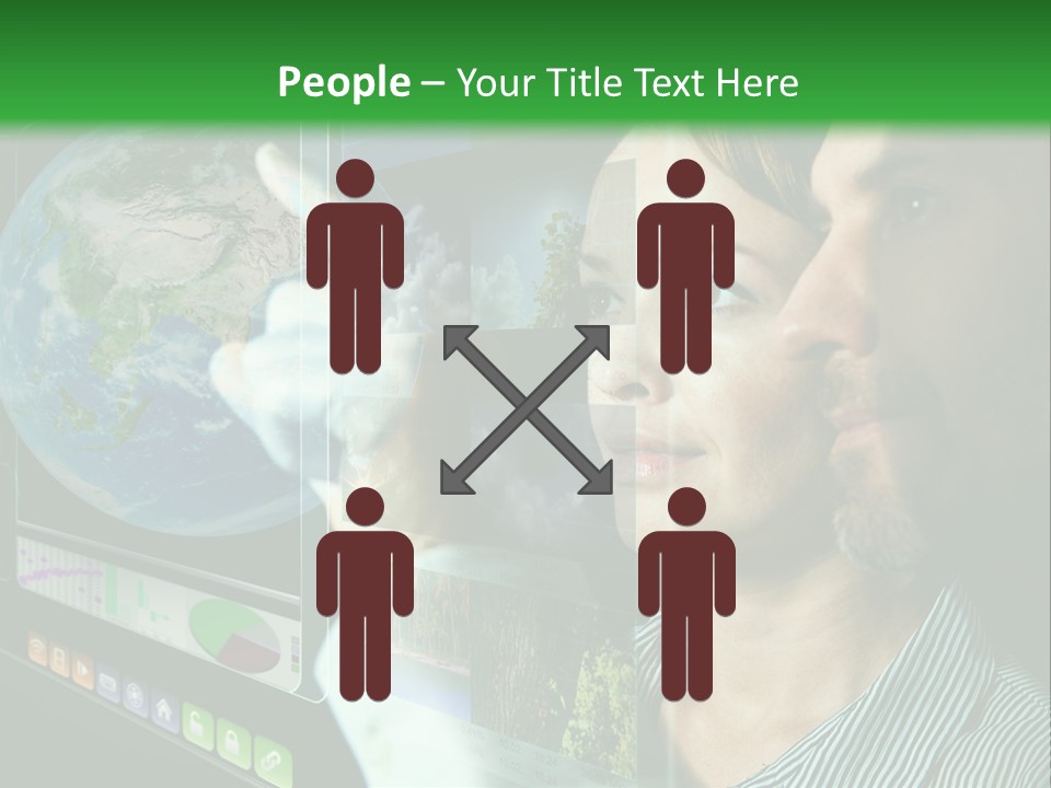 Futuristic Visual Screen PowerPoint Template