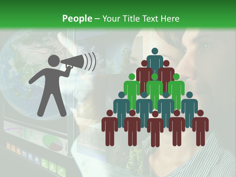 Futuristic Visual Screen PowerPoint Template