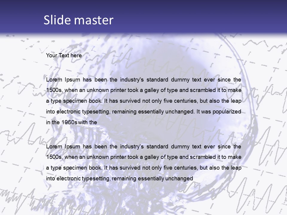 Eeg Clinic Skull PowerPoint Template