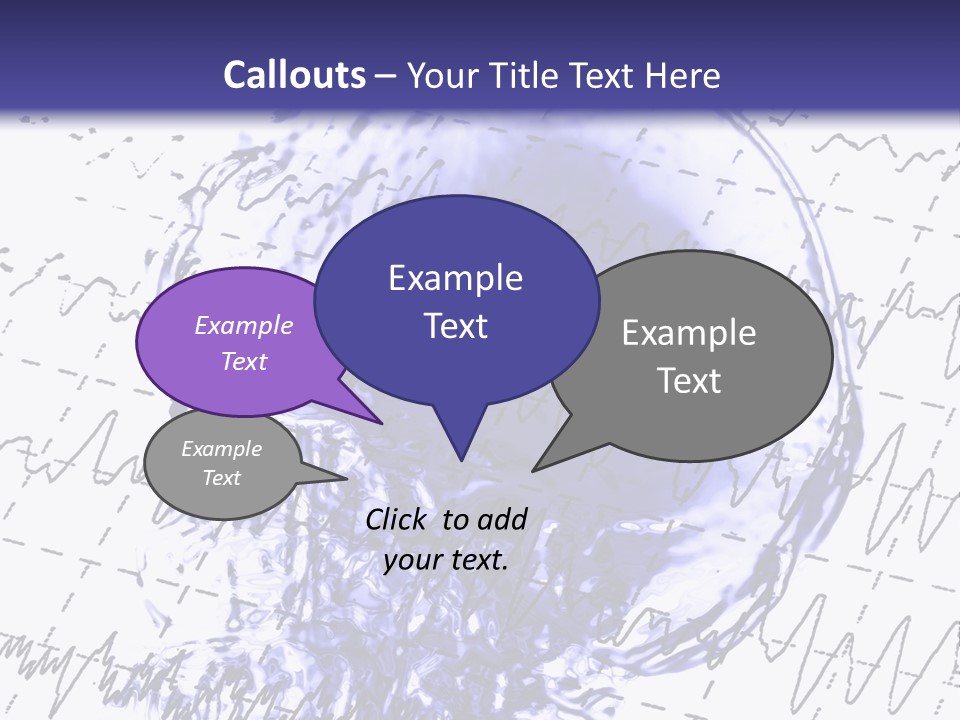 Eeg Clinic Skull PowerPoint Template