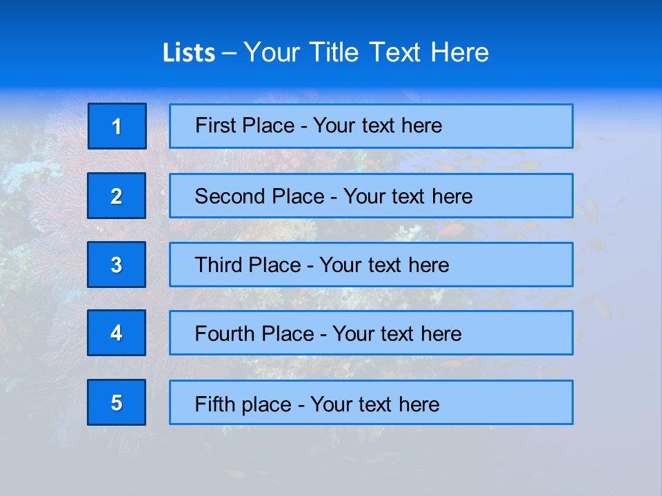 Barrier Clownfish Shallow PowerPoint Template