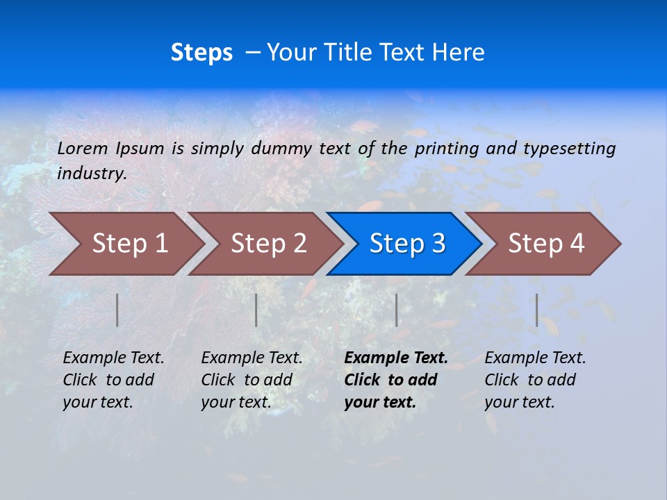 Barrier Clownfish Shallow PowerPoint Template