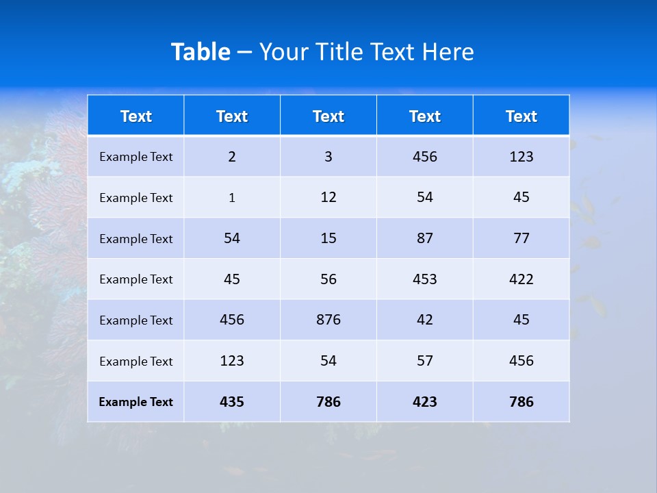 Barrier Clownfish Shallow PowerPoint Template