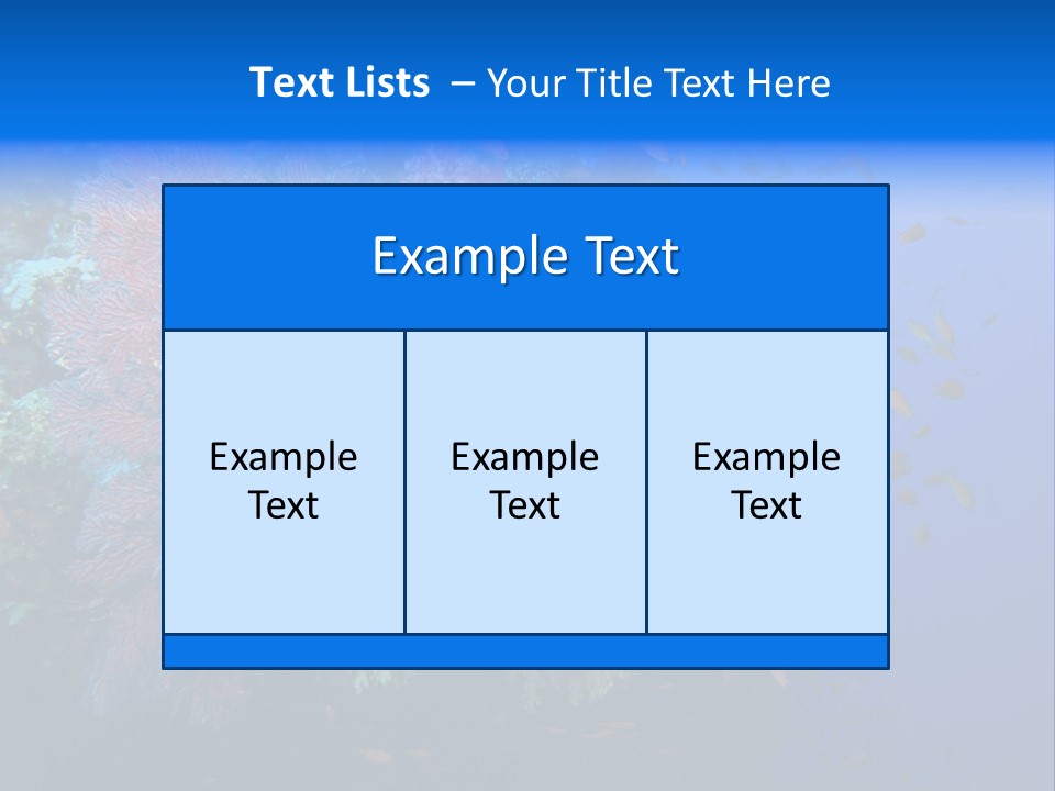 Barrier Clownfish Shallow PowerPoint Template