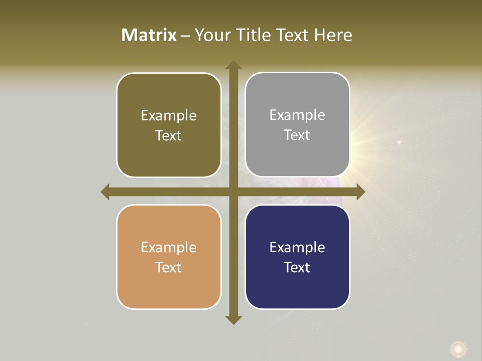 Sunrise Sky Ray PowerPoint Template