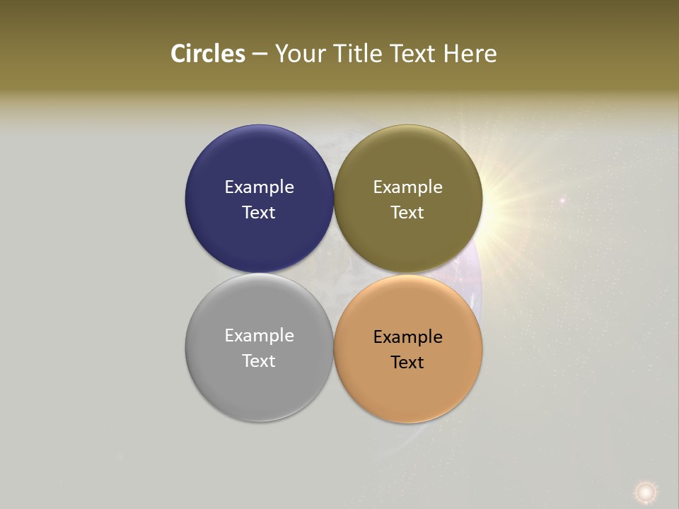 Sunrise Sky Ray PowerPoint Template