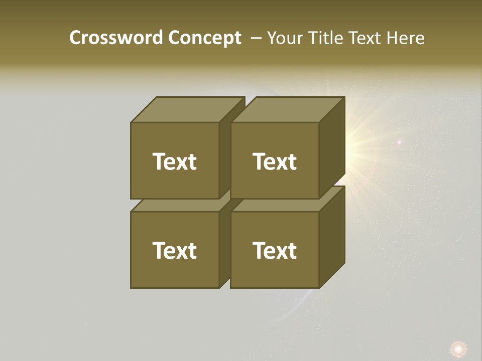 Sunrise Sky Ray PowerPoint Template