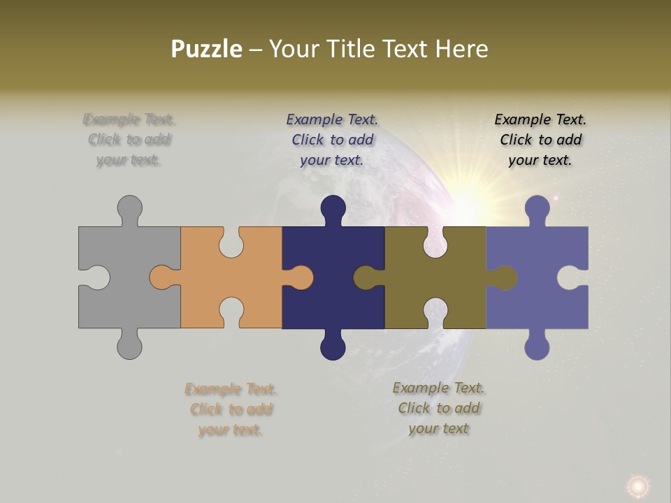 Sunrise Sky Ray PowerPoint Template