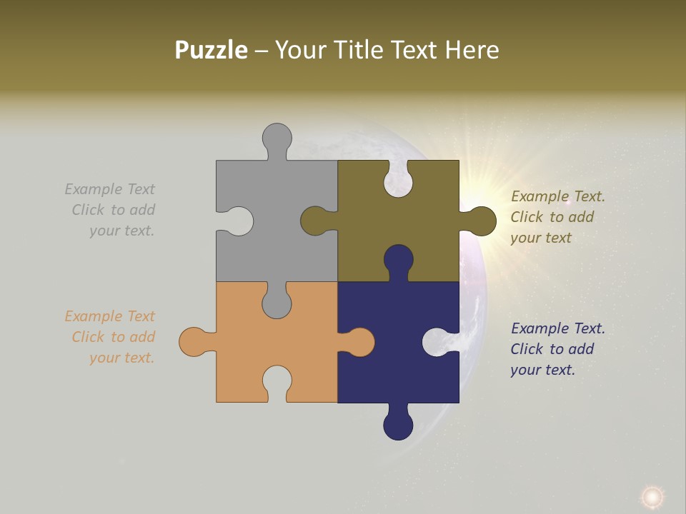 Sunrise Sky Ray PowerPoint Template