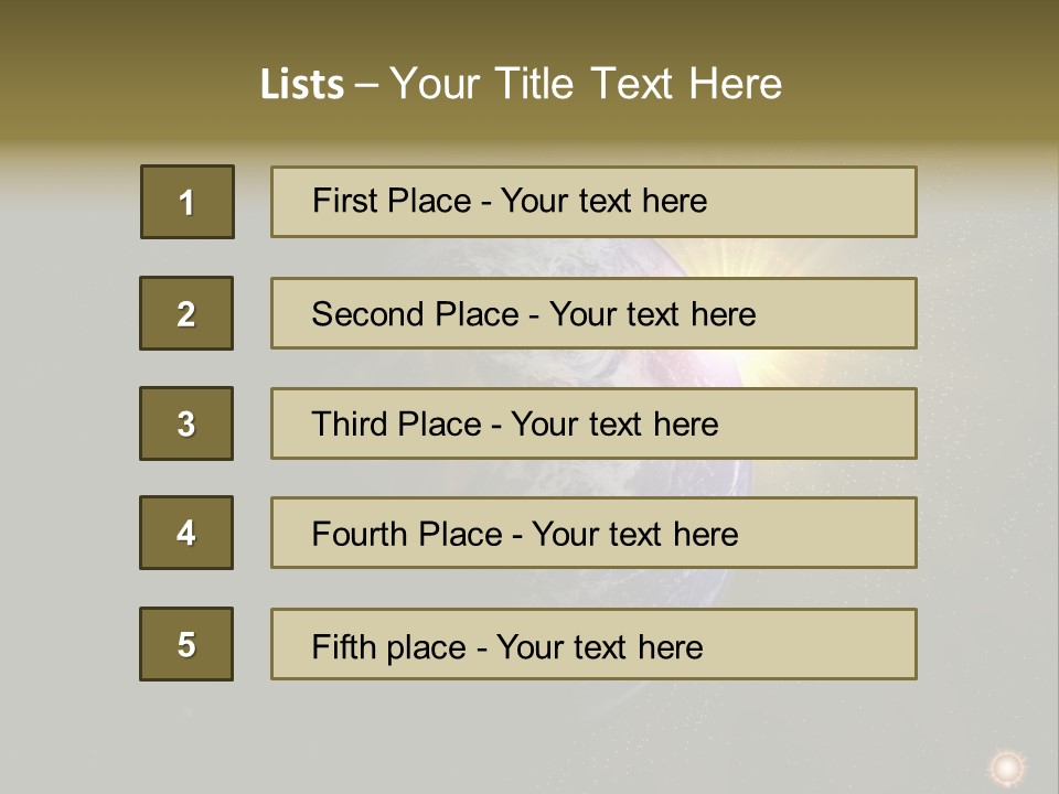 Sunrise Sky Ray PowerPoint Template