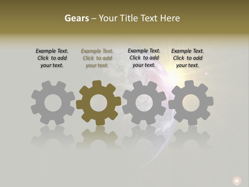 Sunrise Sky Ray PowerPoint Template