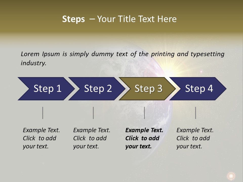 Sunrise Sky Ray PowerPoint Template