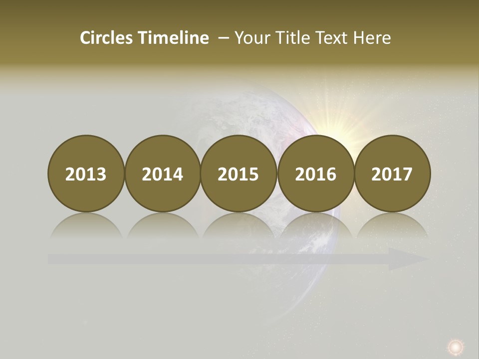 Sunrise Sky Ray PowerPoint Template