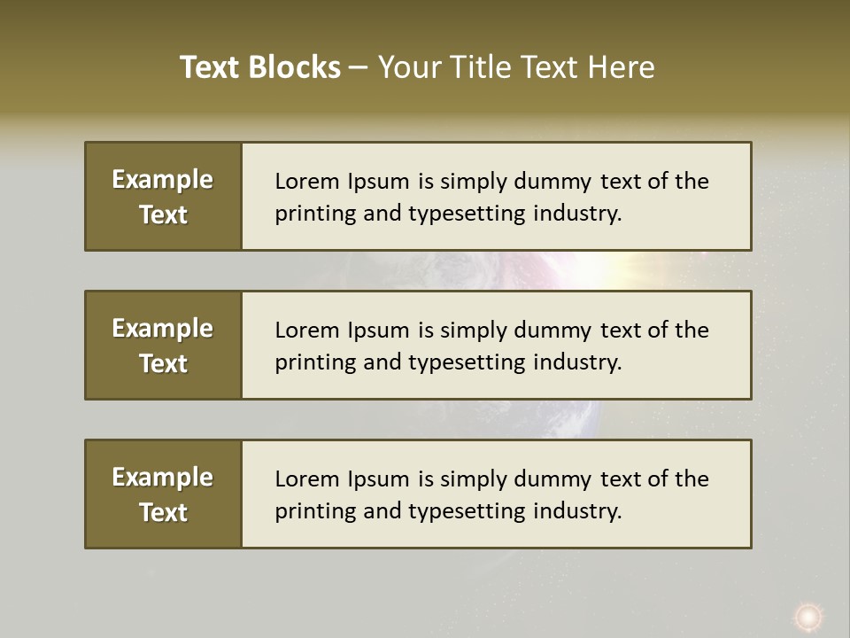 Sunrise Sky Ray PowerPoint Template