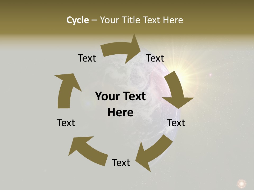 Sunrise Sky Ray PowerPoint Template