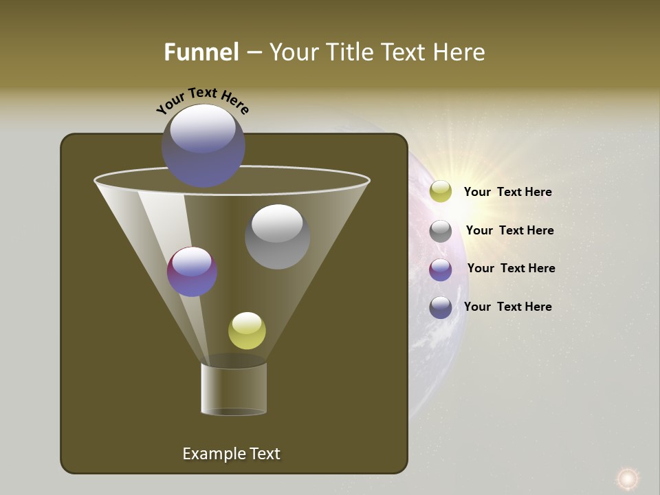 Sunrise Sky Ray PowerPoint Template