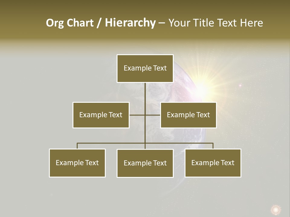 Sunrise Sky Ray PowerPoint Template