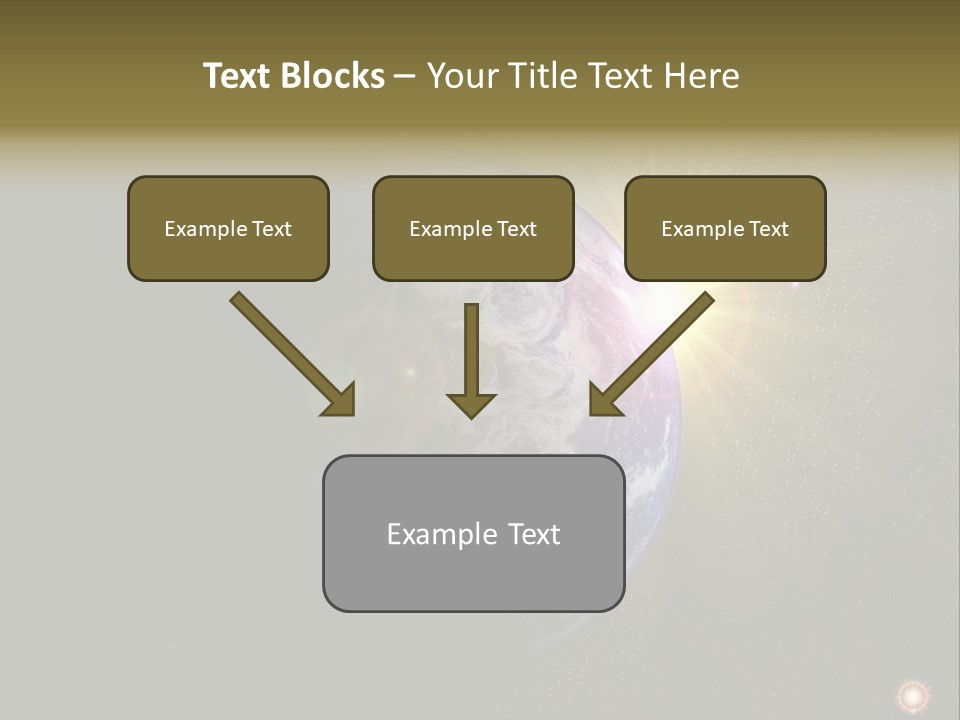 Sunrise Sky Ray PowerPoint Template