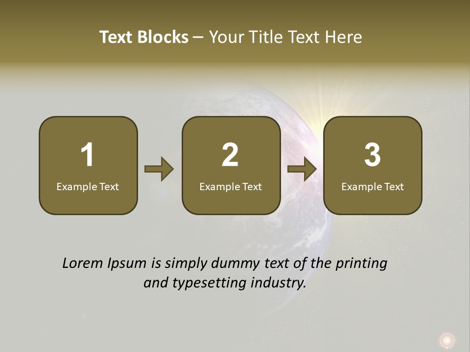 Sunrise Sky Ray PowerPoint Template