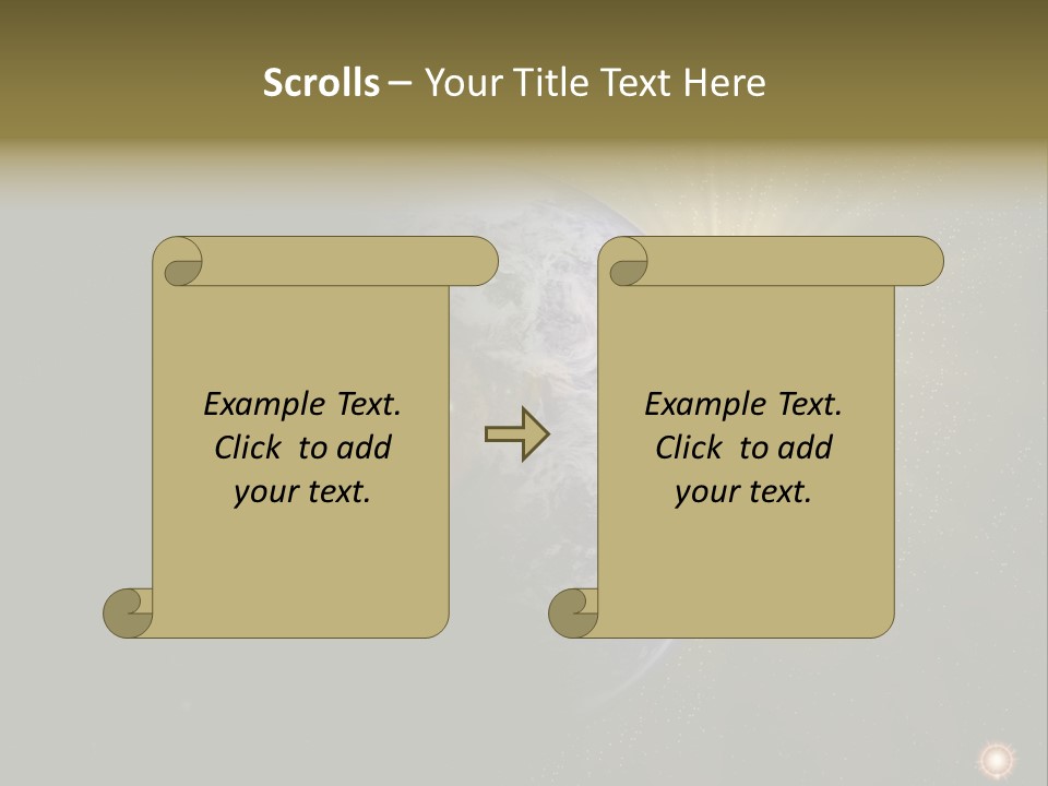 Sunrise Sky Ray PowerPoint Template