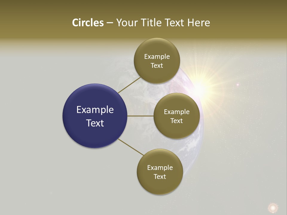 Sunrise Sky Ray PowerPoint Template