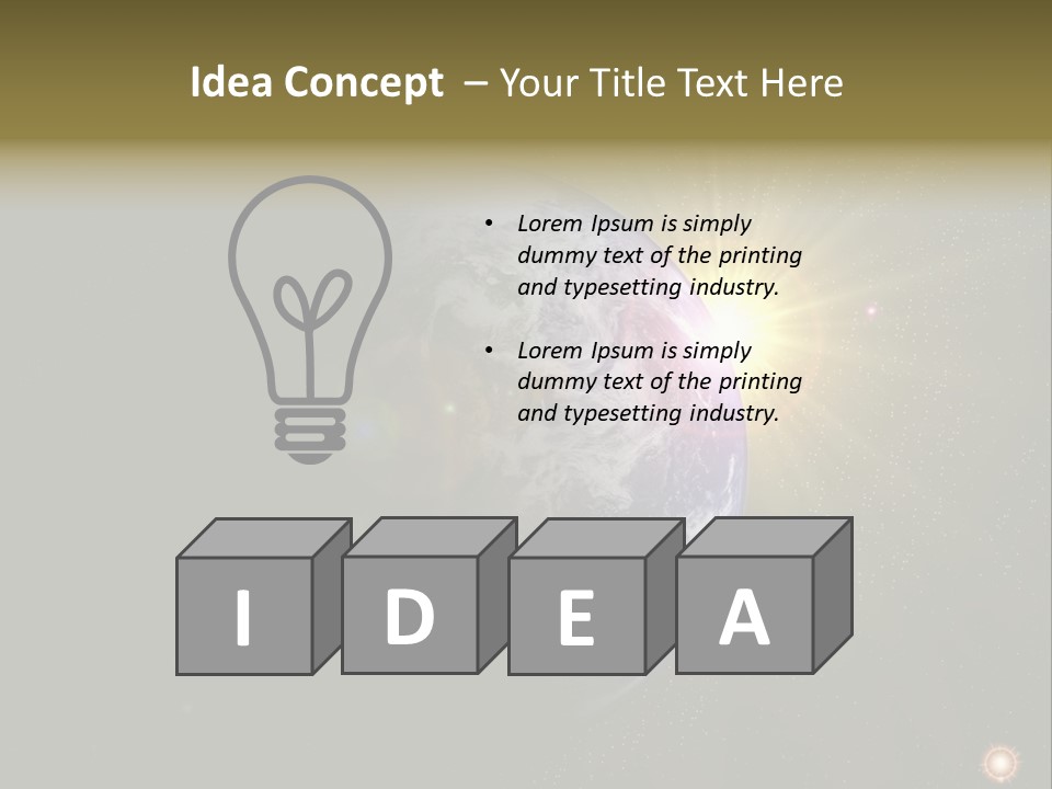 Sunrise Sky Ray PowerPoint Template