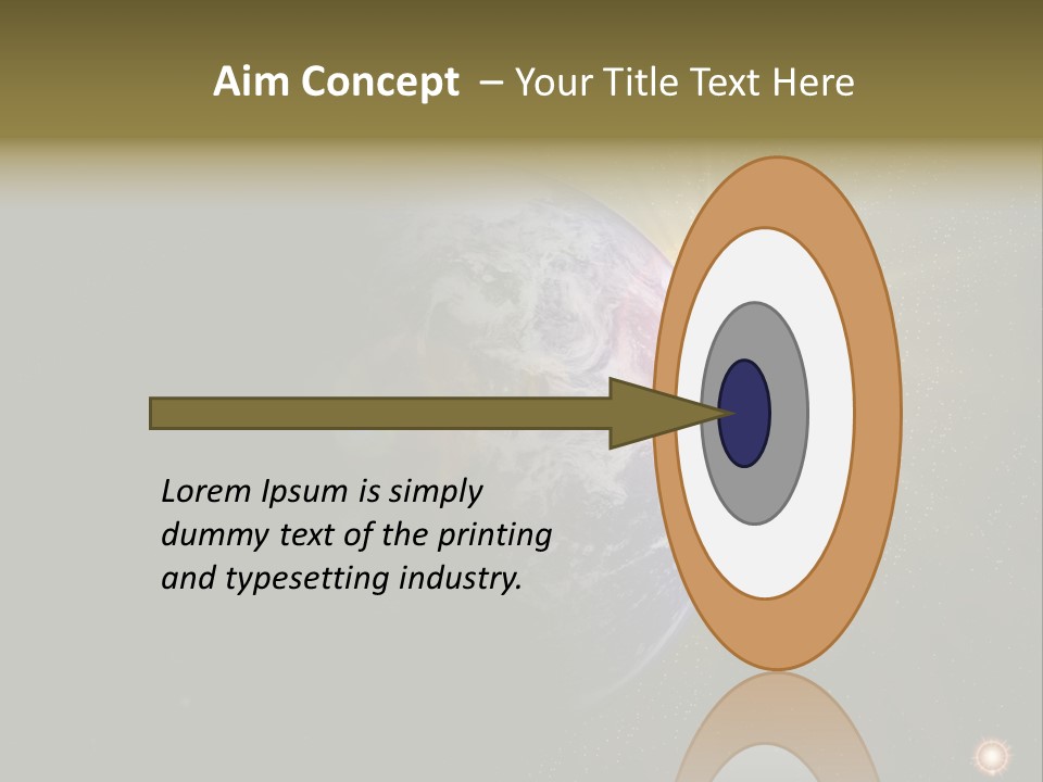 Sunrise Sky Ray PowerPoint Template