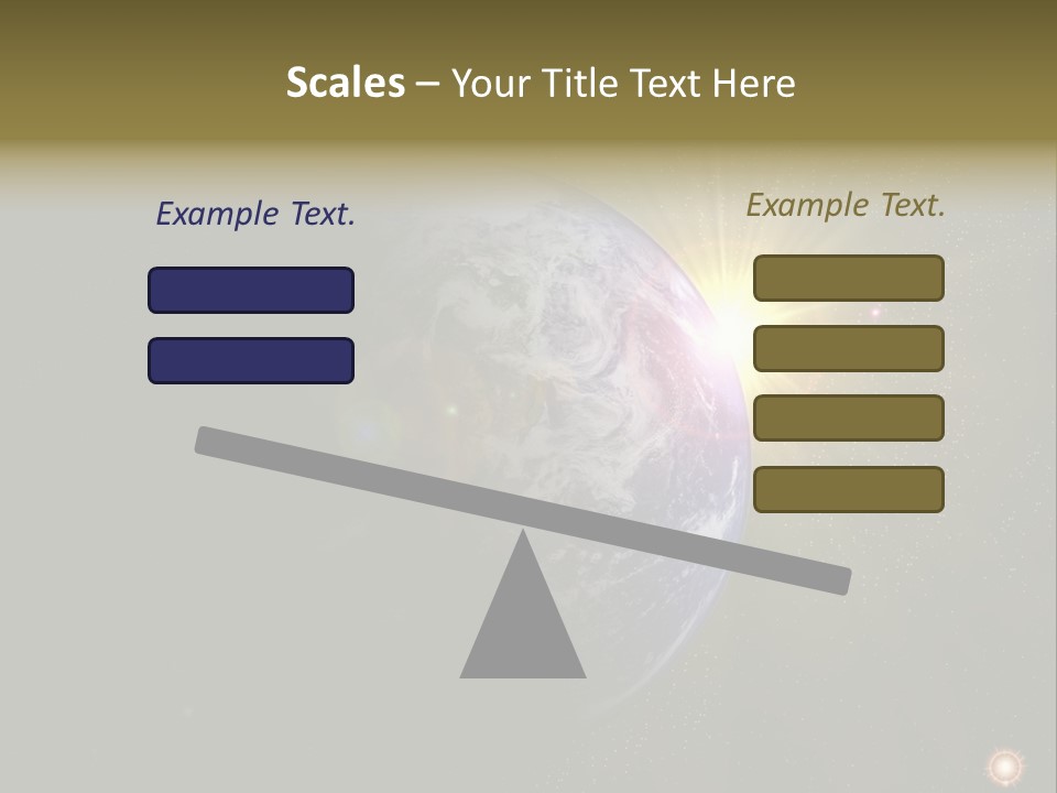Sunrise Sky Ray PowerPoint Template