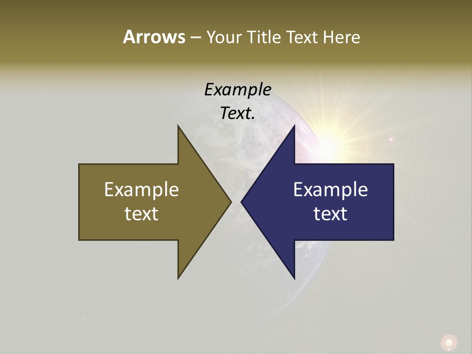 Sunrise Sky Ray PowerPoint Template