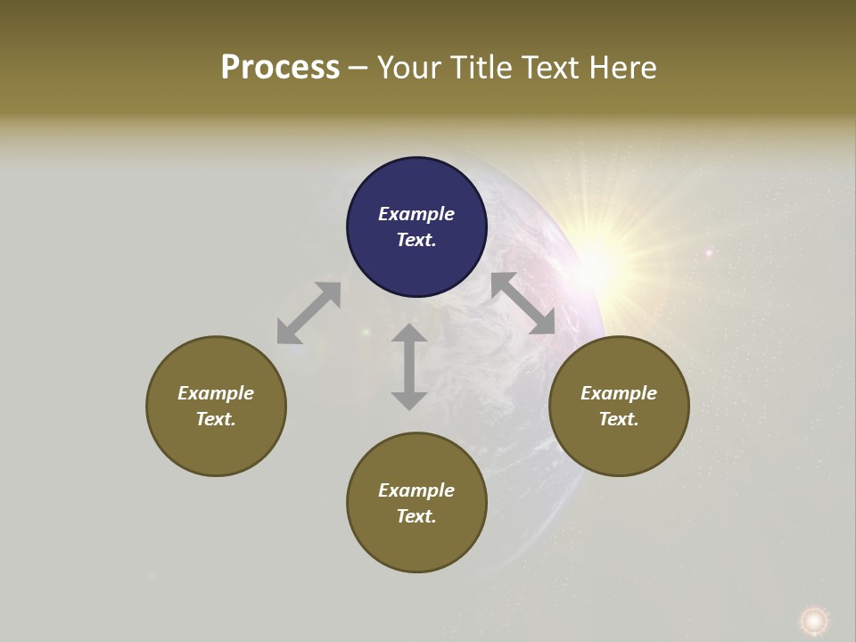 Sunrise Sky Ray PowerPoint Template