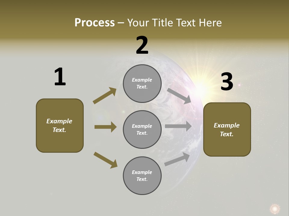 Sunrise Sky Ray PowerPoint Template