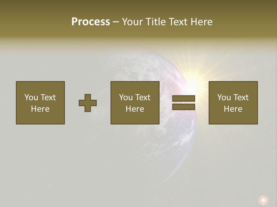 Sunrise Sky Ray PowerPoint Template