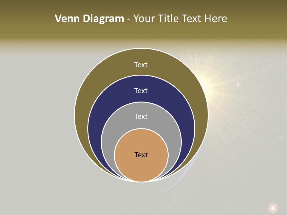 Sunrise Sky Ray PowerPoint Template
