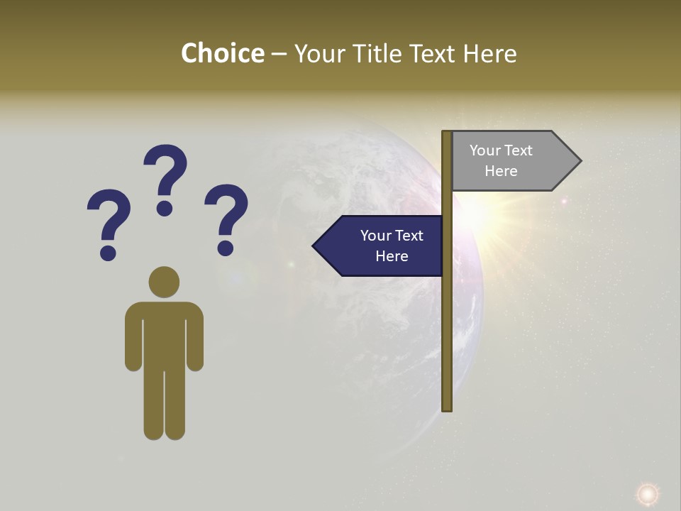 Sunrise Sky Ray PowerPoint Template