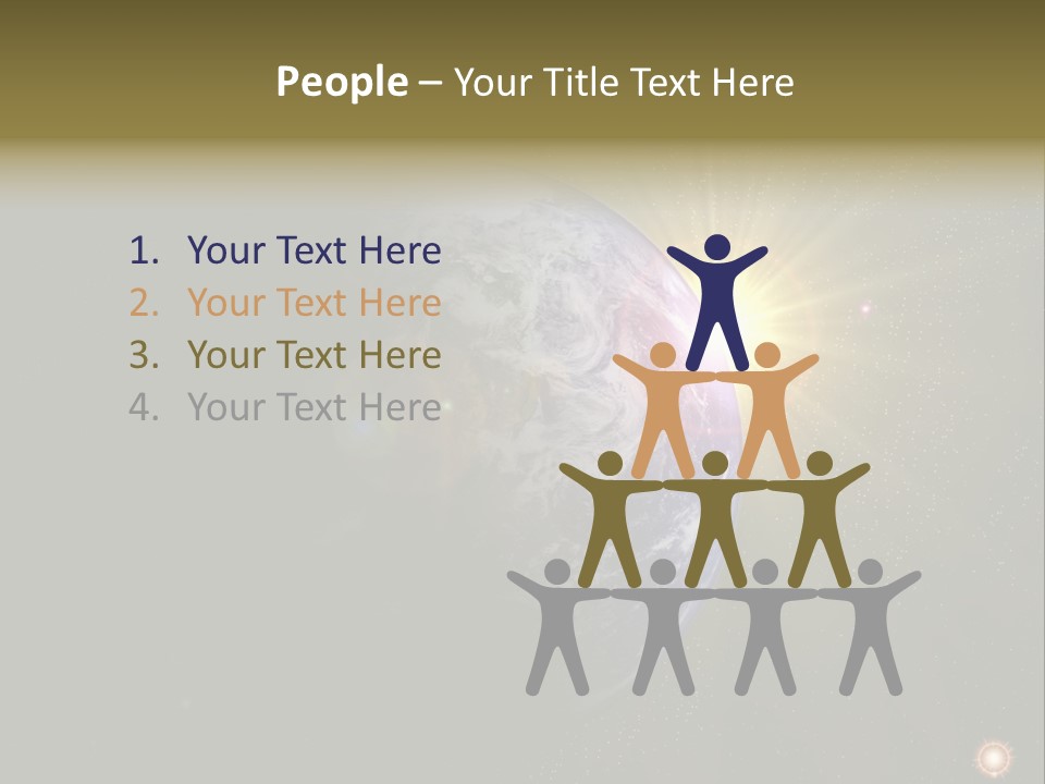 Sunrise Sky Ray PowerPoint Template