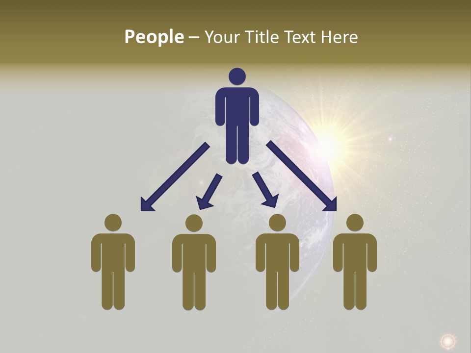 Sunrise Sky Ray PowerPoint Template