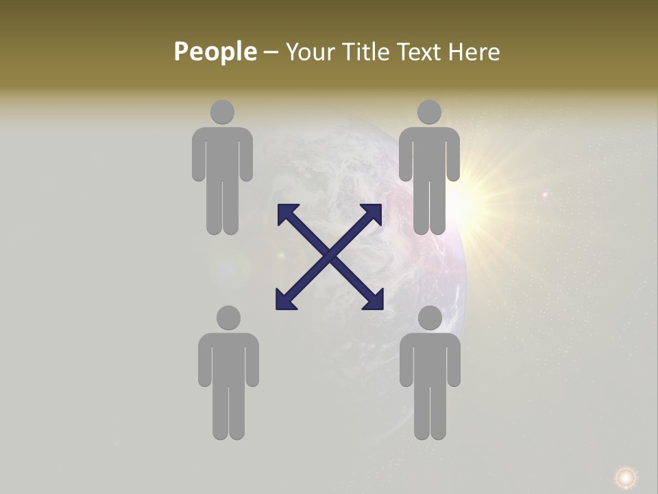 Sunrise Sky Ray PowerPoint Template